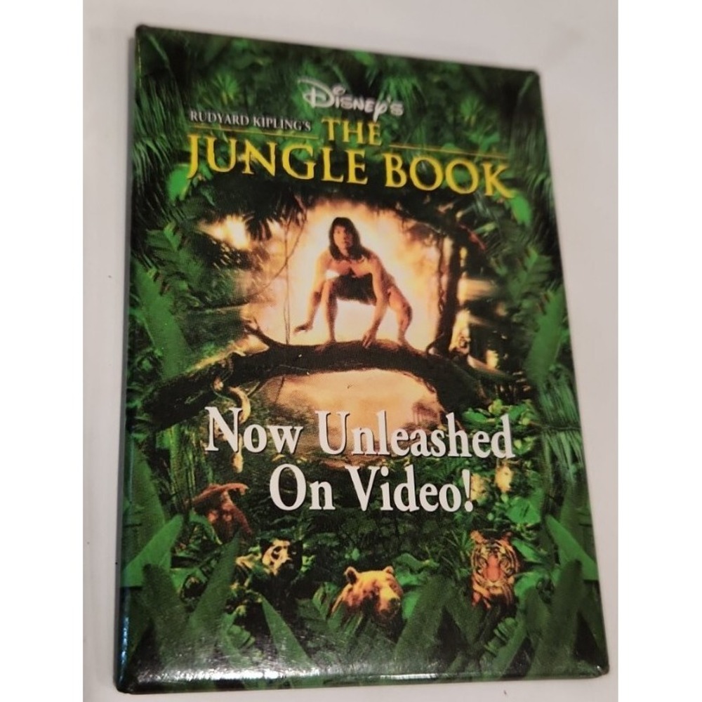 Vintage Disney The Jungle Book Rudyard Kipling Movie Promo Pinback Button Badge
